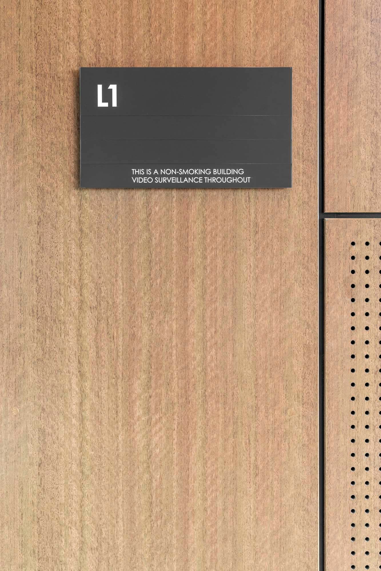 Modular aluminum sign systems prepared for architectural wayfinding